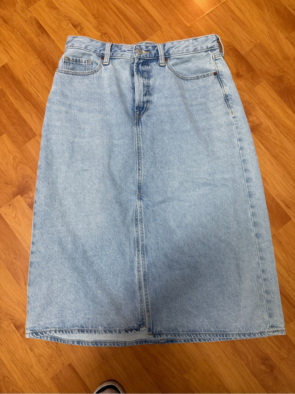 Old Navy Light Denim Maxi Skirt